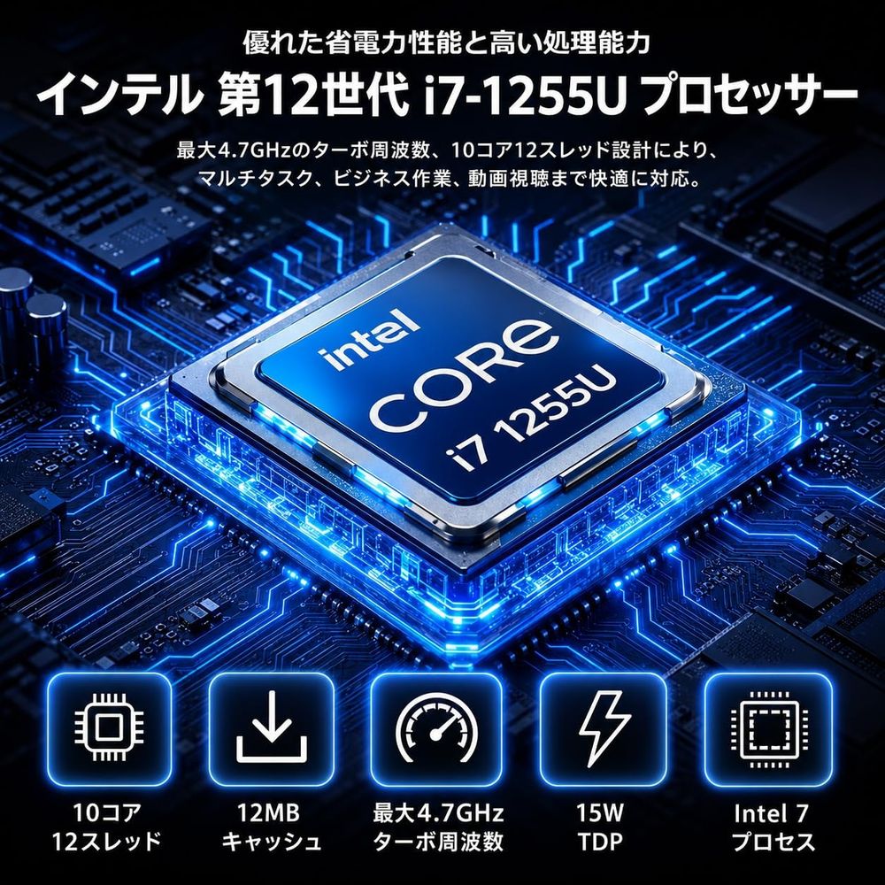 Core i7-1255U 15.6インチ 高性能モデル 商品画像2